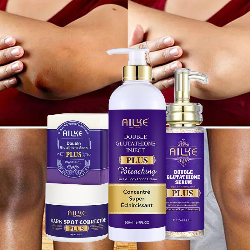AILKE Glutathione Brightening Range, Lightening , Moisturizing, Hydration, Clean Stains, Even Skin tone, Improve Dull Skin