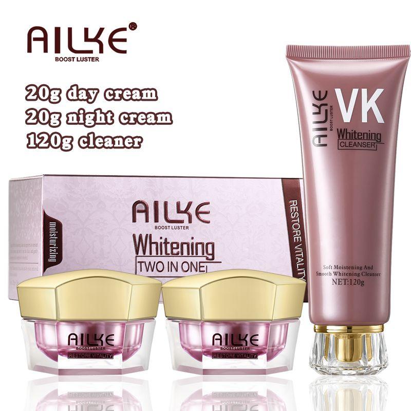 AILKE Lightenin Anti-Wrinkle Face Cream With Collagen, Hyaluronic Acid, Whitening Skin Care Women Facial Moisturizer Set - Clothes For Her Online Store