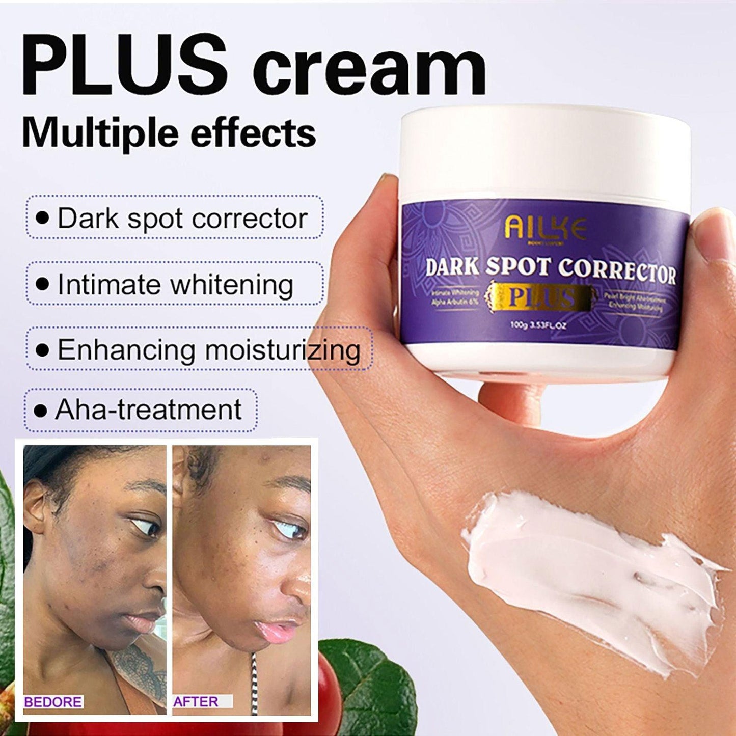 AILKE Premium Lightening SkinCare Kit, Dark Spots Corrector Cream for Uneven Skin Tone, Bleaching Serum, Smooth, Soft Skin - Clothes For Her Online Store