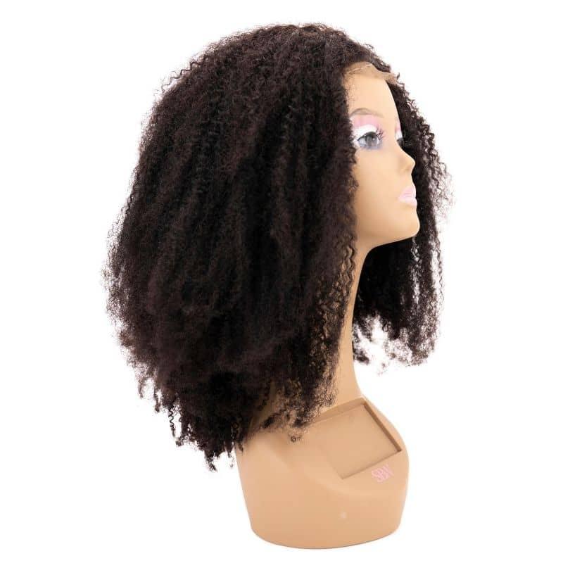 Afro Kinky 4x4 Transparent Closure Wig - Clothes For Her Online Store
