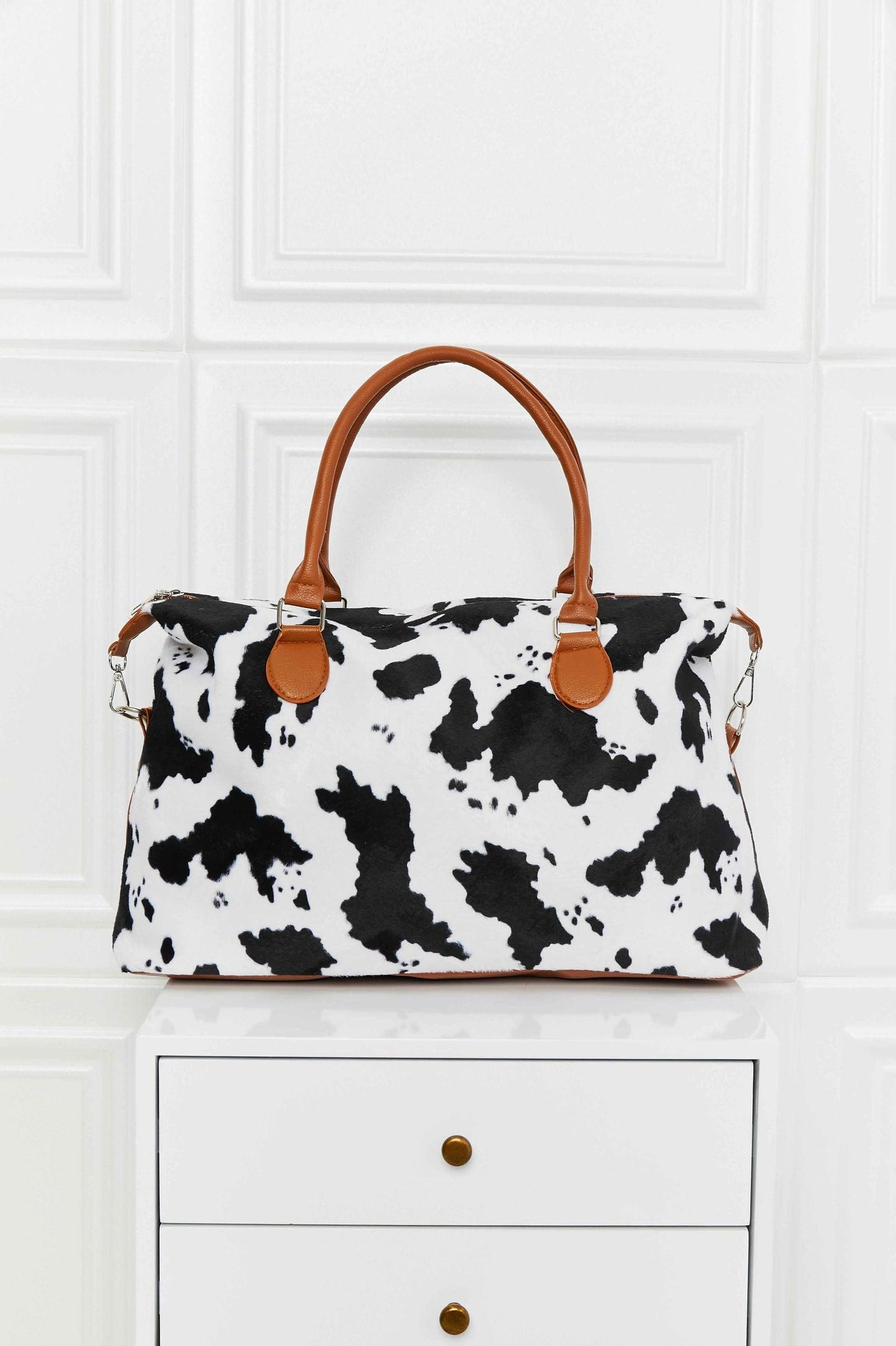 Animal Print Brushed Weekender Bag - Clothes For Her Online Store