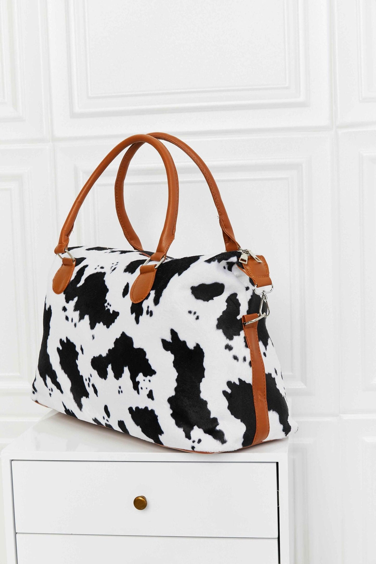 Animal Print Brushed Weekender Bag - Clothes For Her Online Store