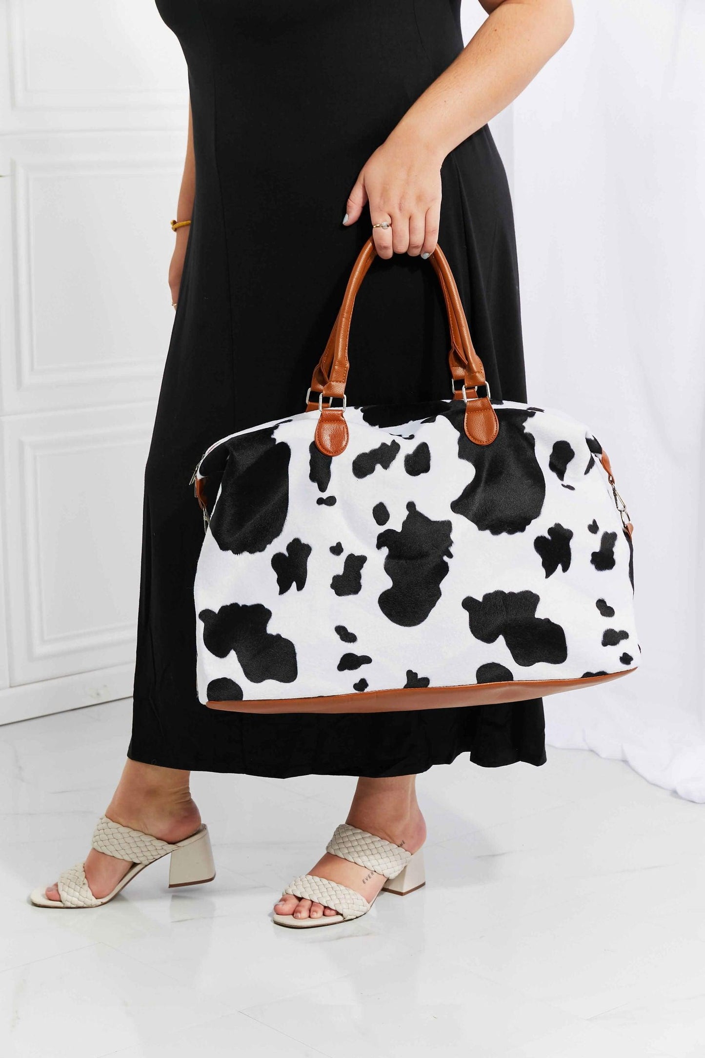 Animal Print Plush Weekender Bag - Clothes For Her Online Store