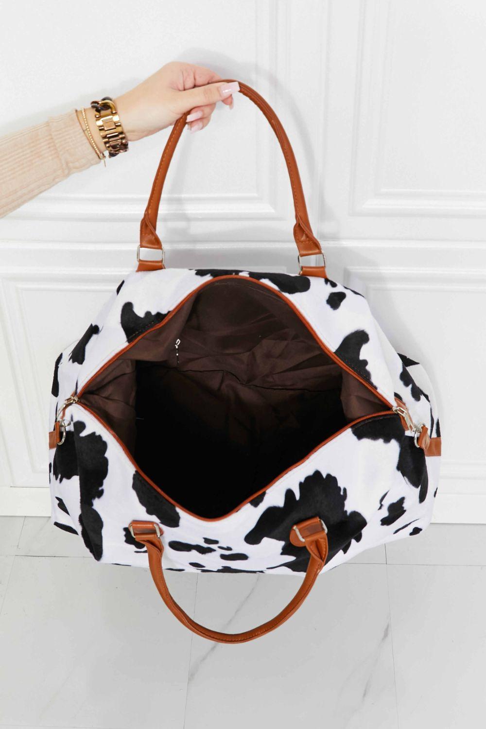 Animal Print Plush Weekender Bag - Clothes For Her Online Store