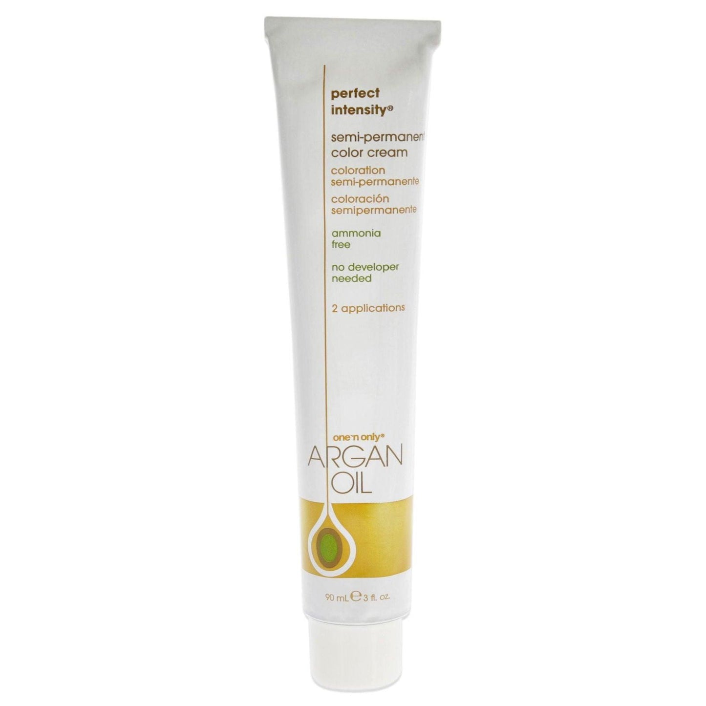 Argan Oil Perfect Intensity Semi-Permanent Color Cream - Silver by One n Only for Unisex - 3 oz Hair Color