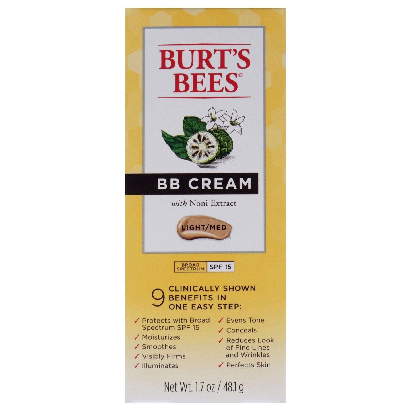 BB Cream SPF 15 - Light-Medium by Burts Bees for Women - 1.7 oz Makeup - Clothes For Her Online Store