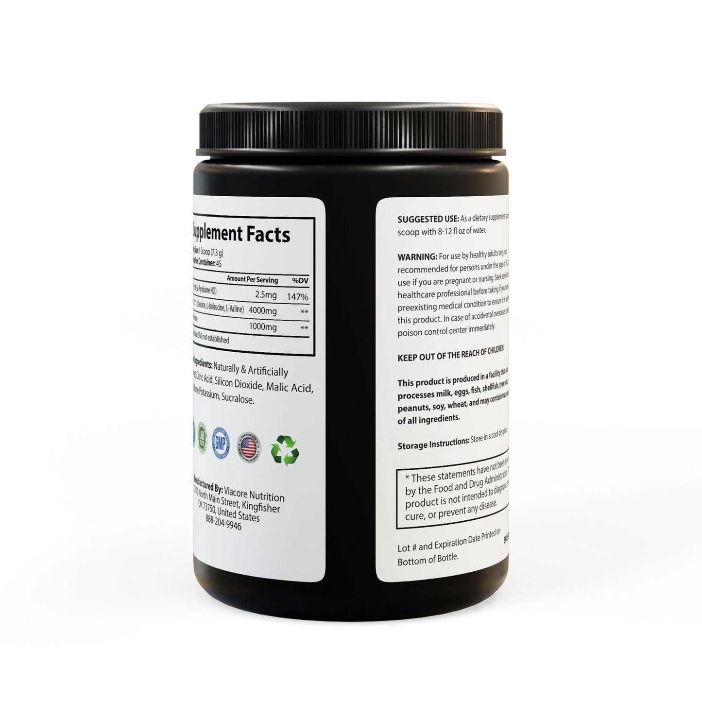 BCAA Supplement, Watermelon (325g, 11.46oz, 45 servings) - Clothes For Her Online Store