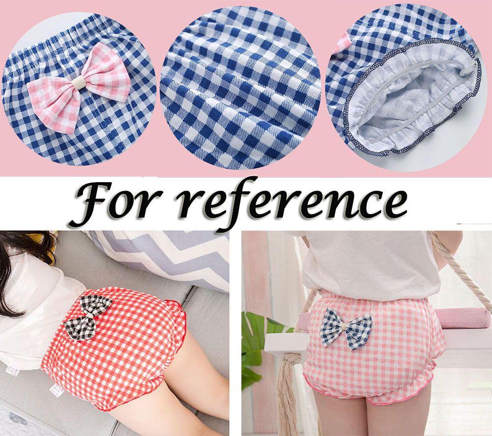 Baby Girls Boys 4 Pack Baby Infant Toddler Bloomer Shorts Grid Cotton Diaper Covers Underwear - Clothes For Her Online Store