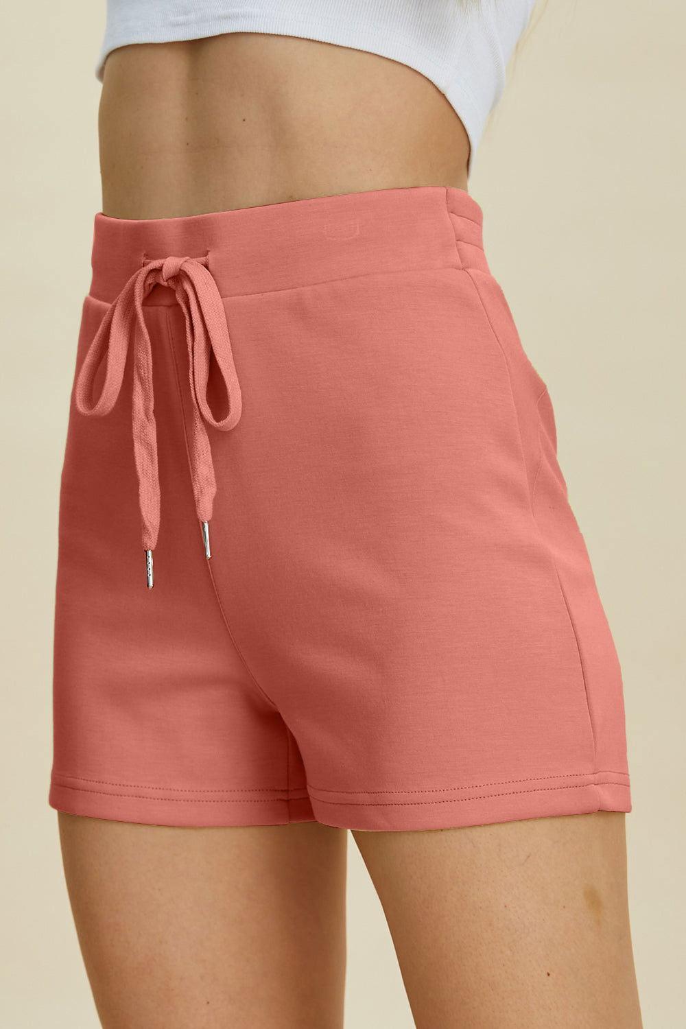 Basic Bae Full Size Air Scuba Drawstring High Waist Shorts - Clothes For Her Online Store