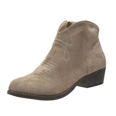 Block Heel Ankle Boots - Clothes For Her Online Store