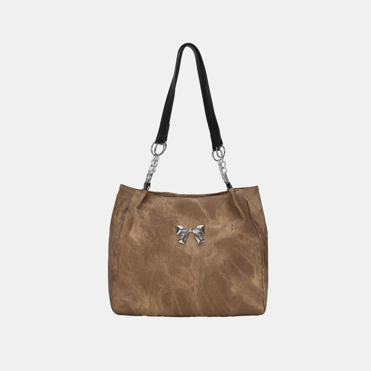 Bow Polyester Medium Tote Bag - Clothes For Her Online Store