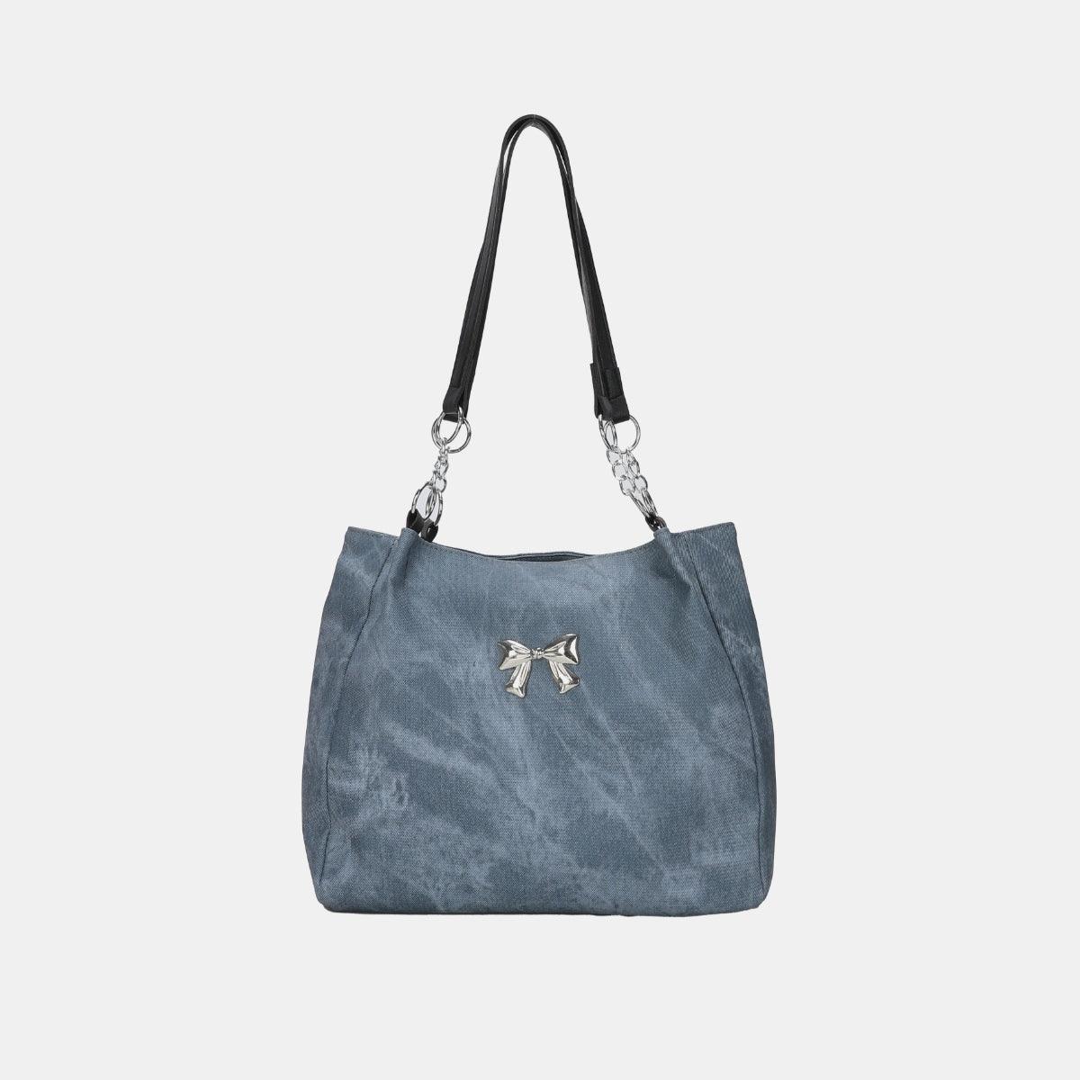 Bow Polyester Medium Tote Bag - Clothes For Her Online Store