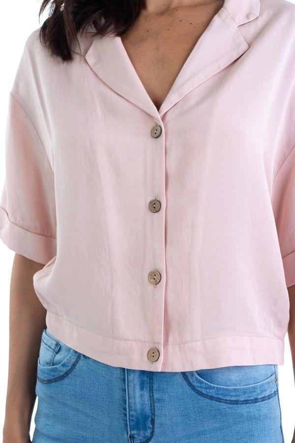 Boxy Button Down Shirt - Clothes For Her Online Store
