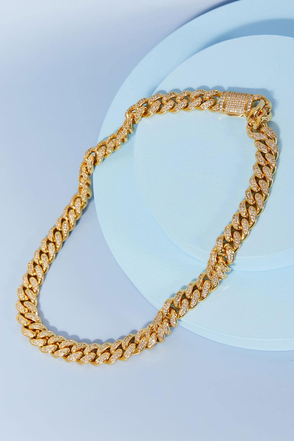 Brass Curb Chain Necklace - Clothes For Her Online Store