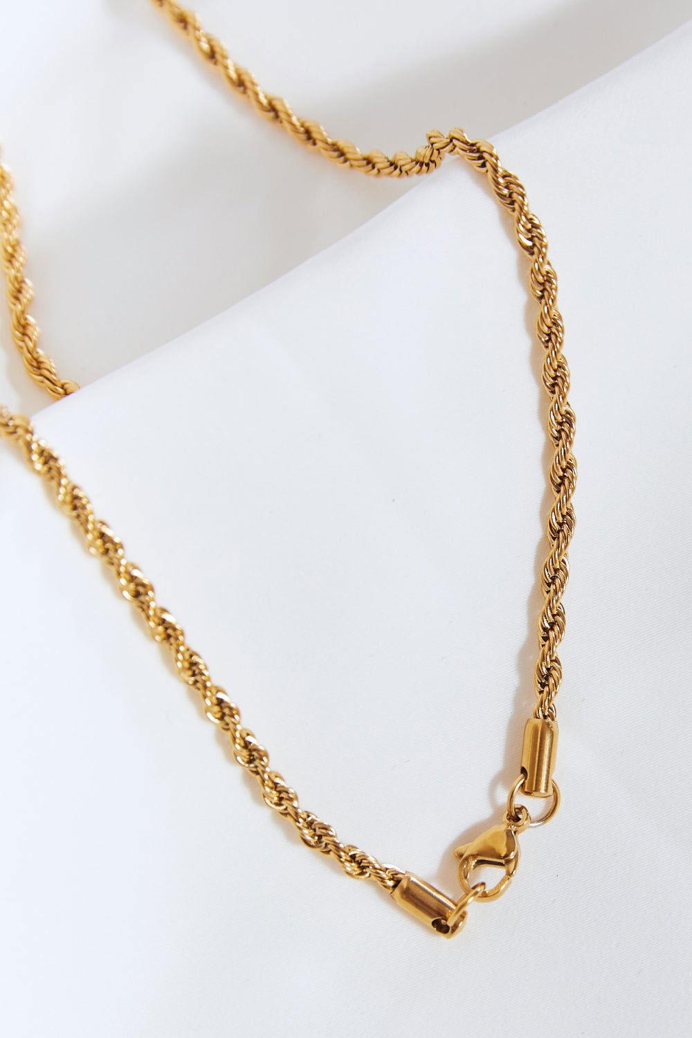 Brass Lightning Pendant Necklace - Clothes For Her Online Store