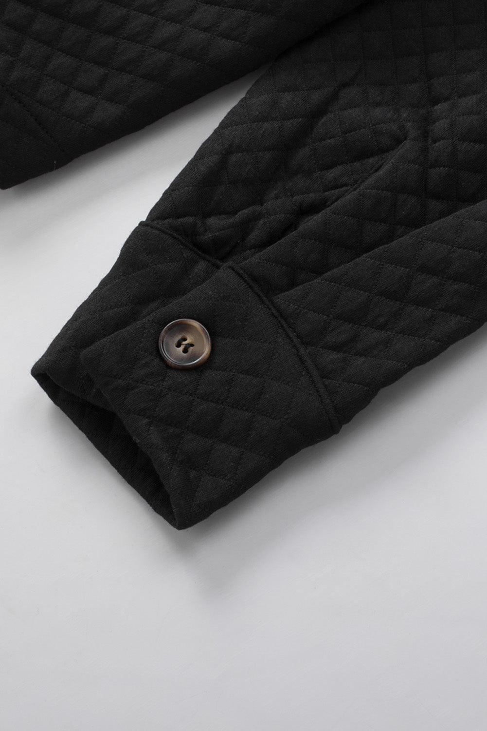 Button Down Collared Jacket - Clothes For Her Online Store