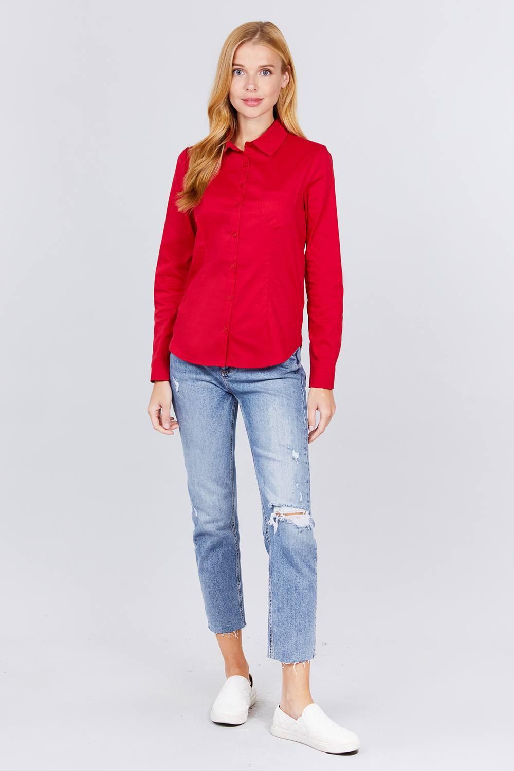 Button Down Woven Shirts - Clothes For Her Online Store