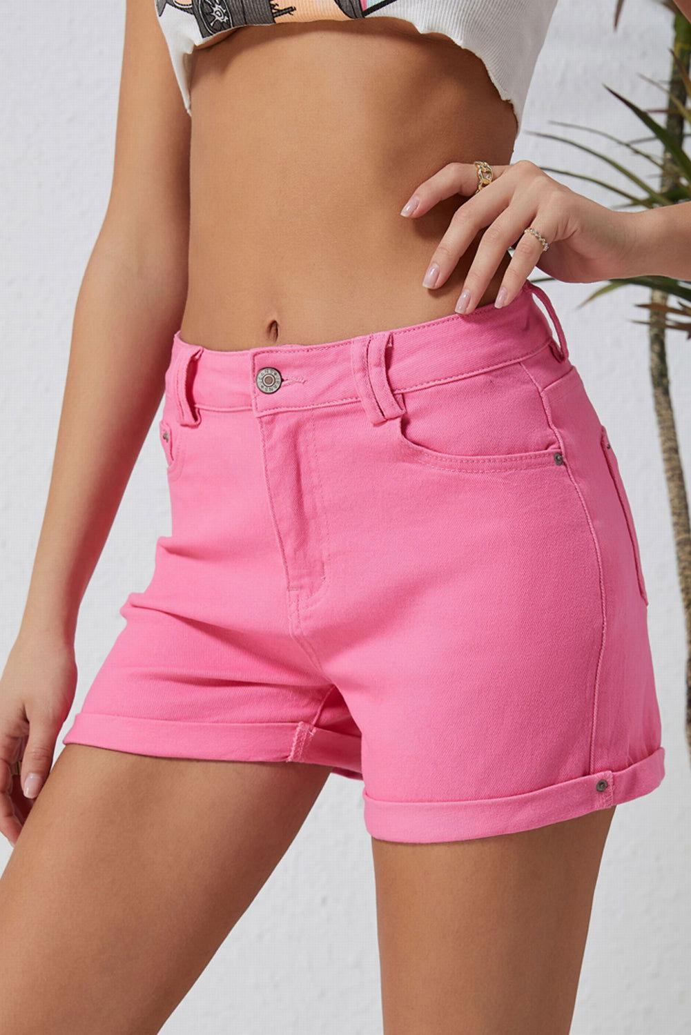 Buttoned Shorts with Pockets - Clothes For Her Online Store
