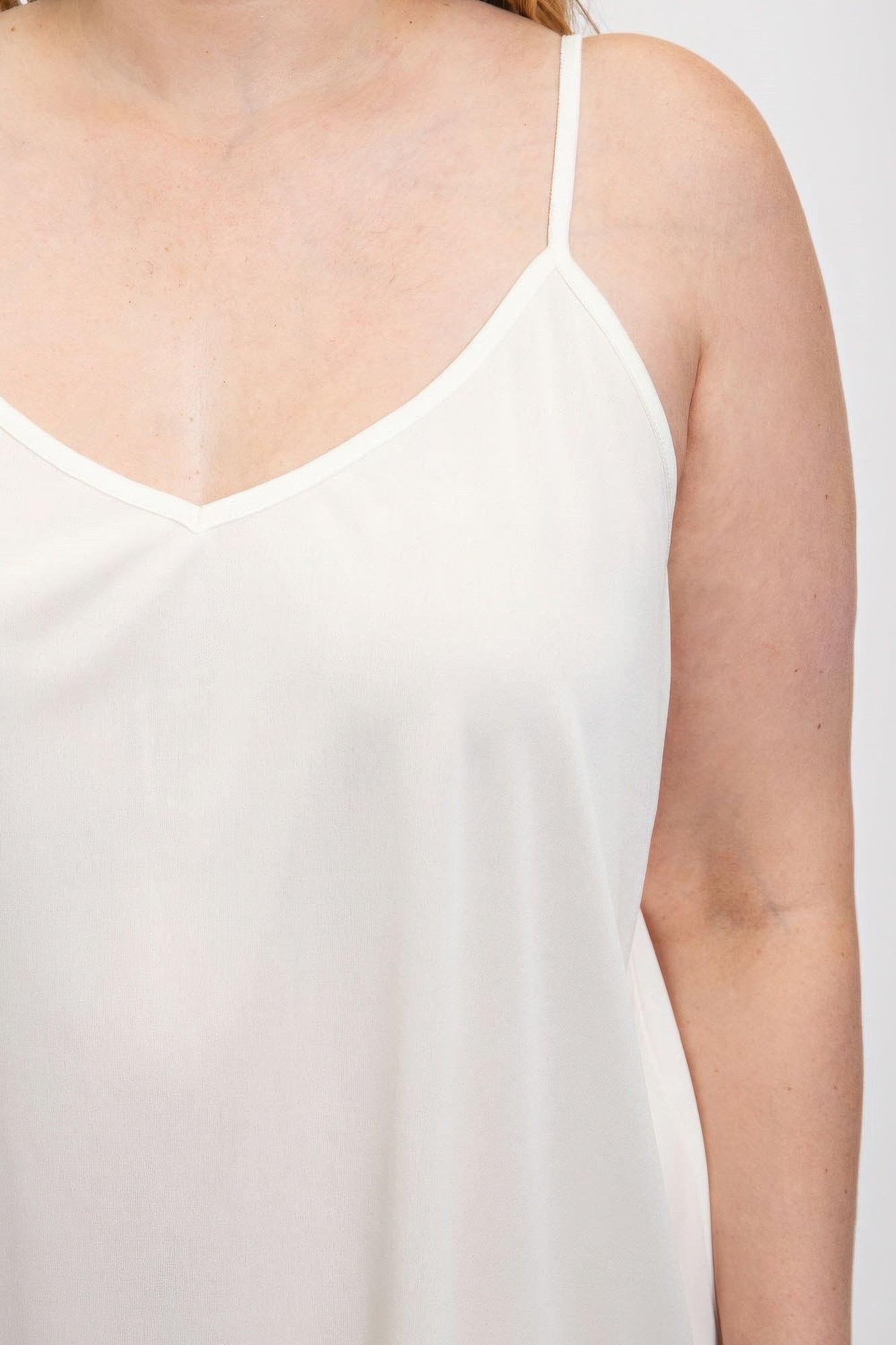 V-neck slip dress with adjustable straps - Clothes For Her Online Store