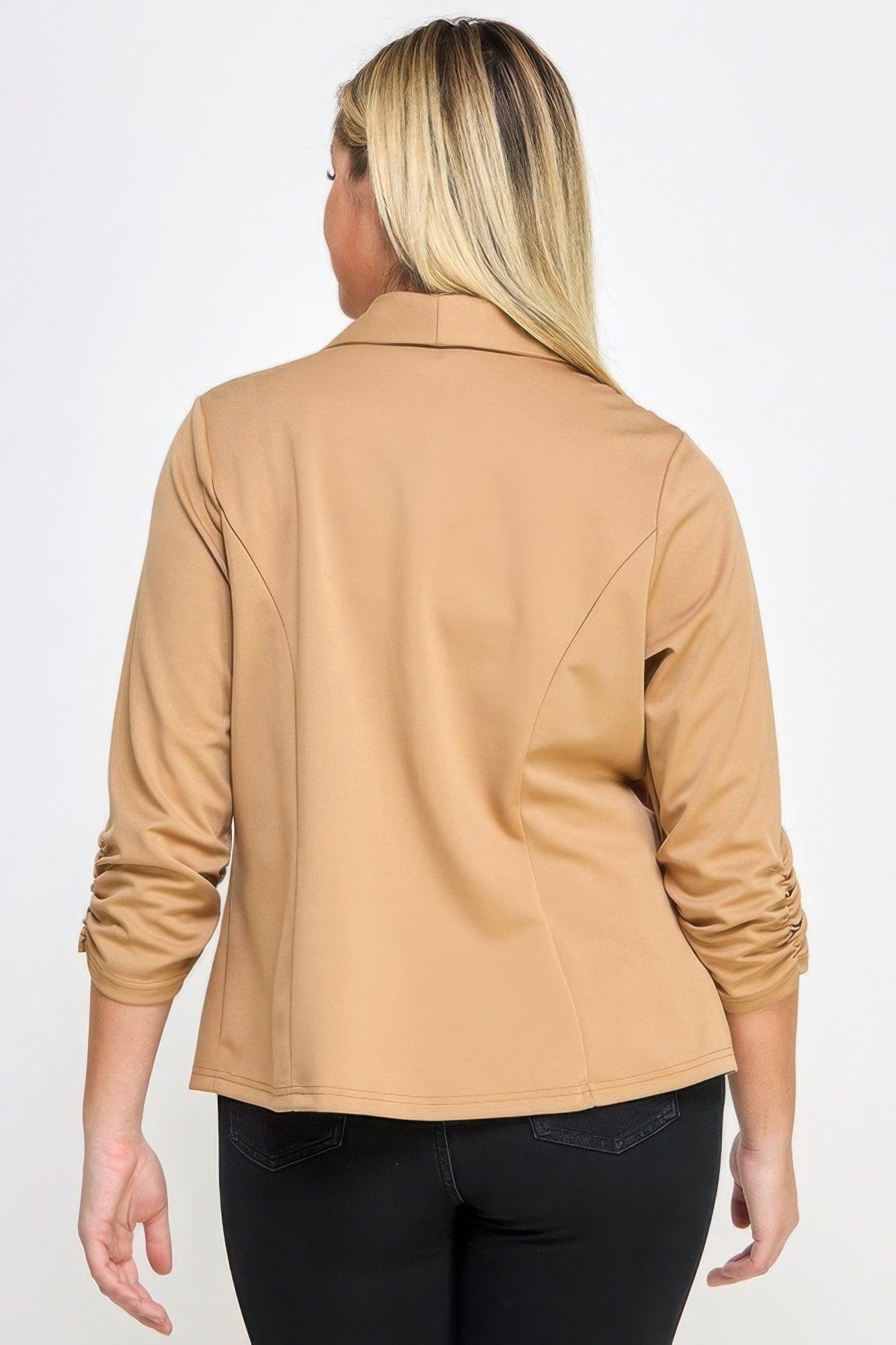 Techno Scuba Blazer W/pockets - Clothes For Her Online Store
