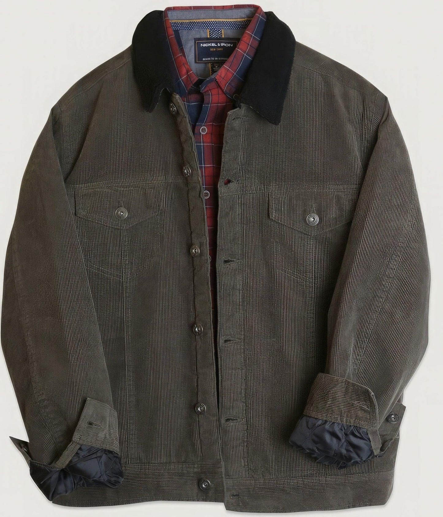 Casual Corduroy Lined Trucker Jacket - Clothes For Her Online Store