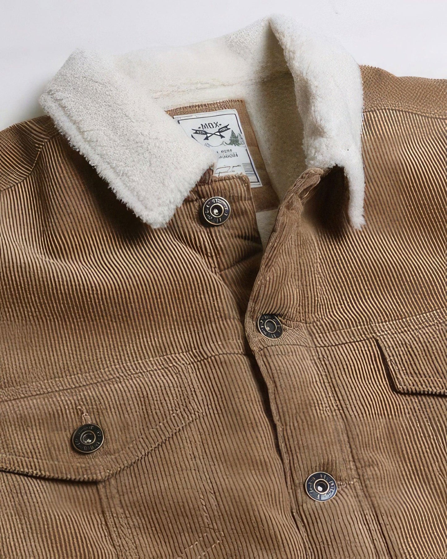 Casual Corduroy Lined Trucker Jacket - Clothes For Her Online Store
