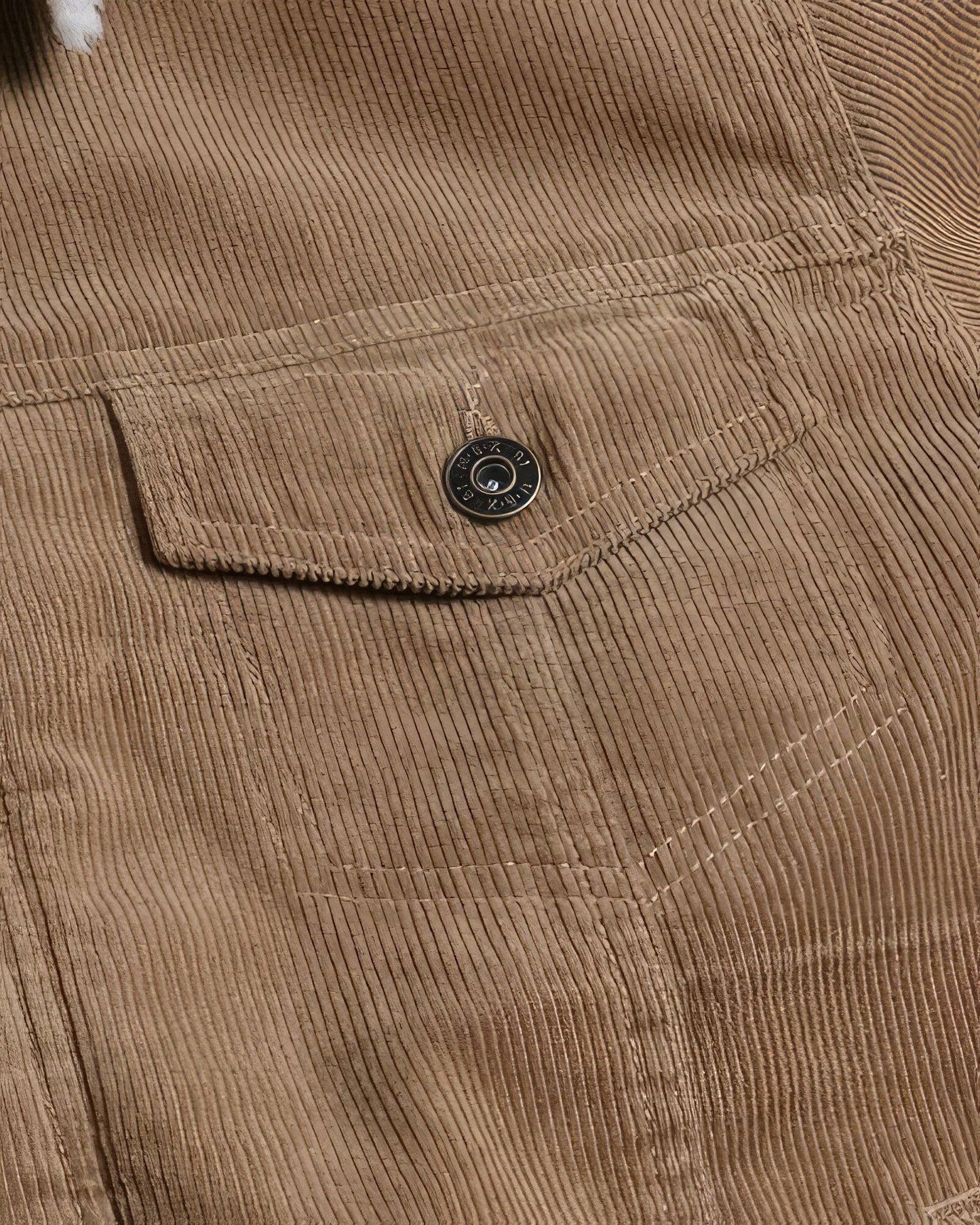 Casual Corduroy Lined Trucker Jacket - Clothes For Her Online Store