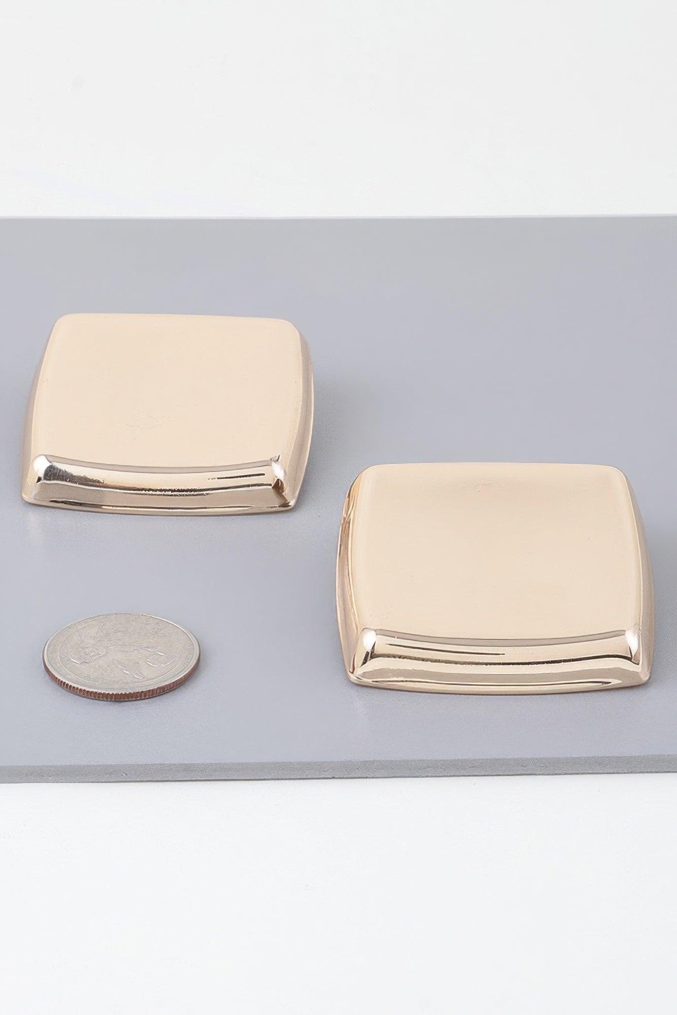 Classic Shine Frame Earrings - Clothes For Her Online Store