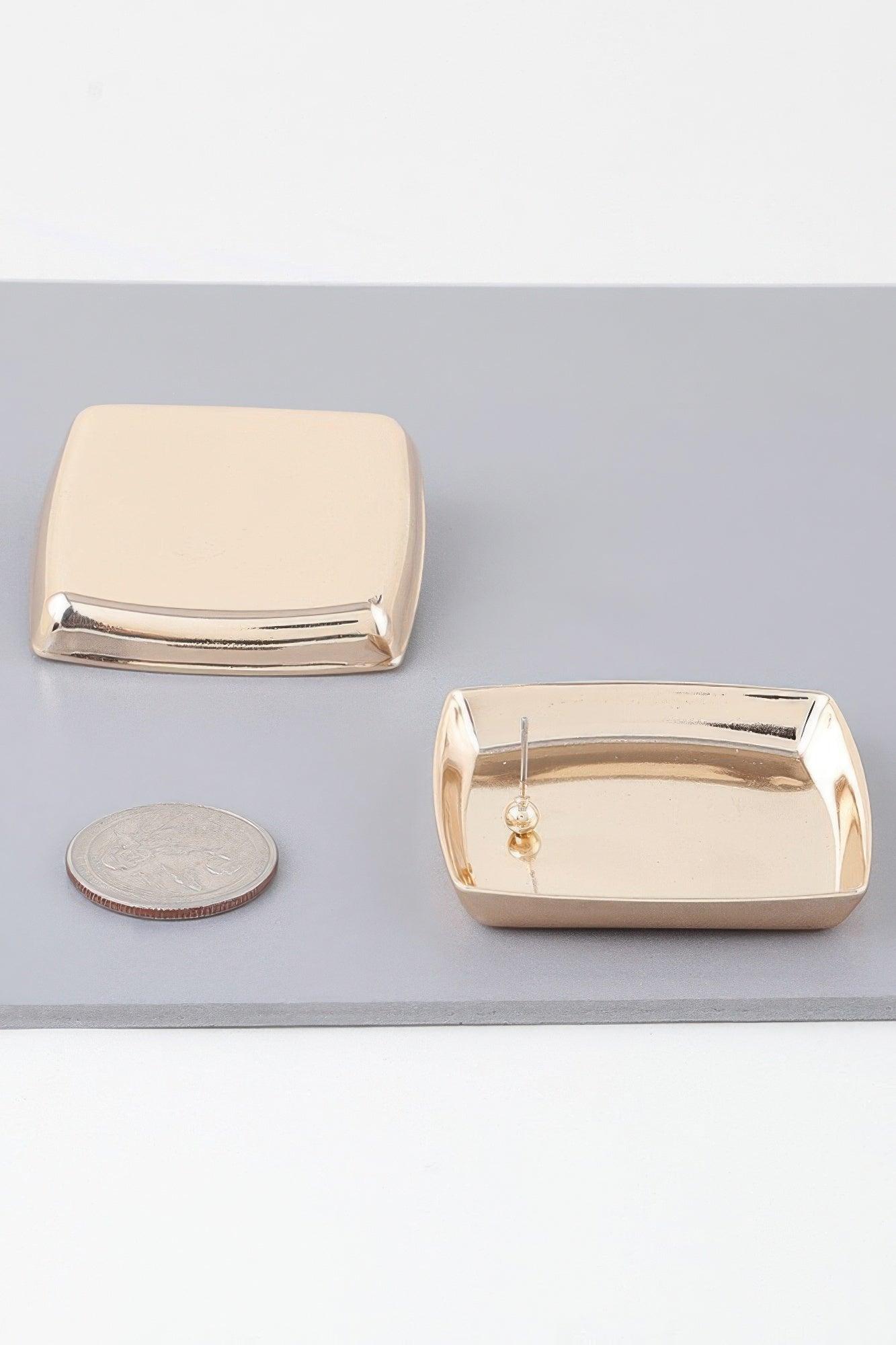 Classic Shine Frame Earrings - Clothes For Her Online Store