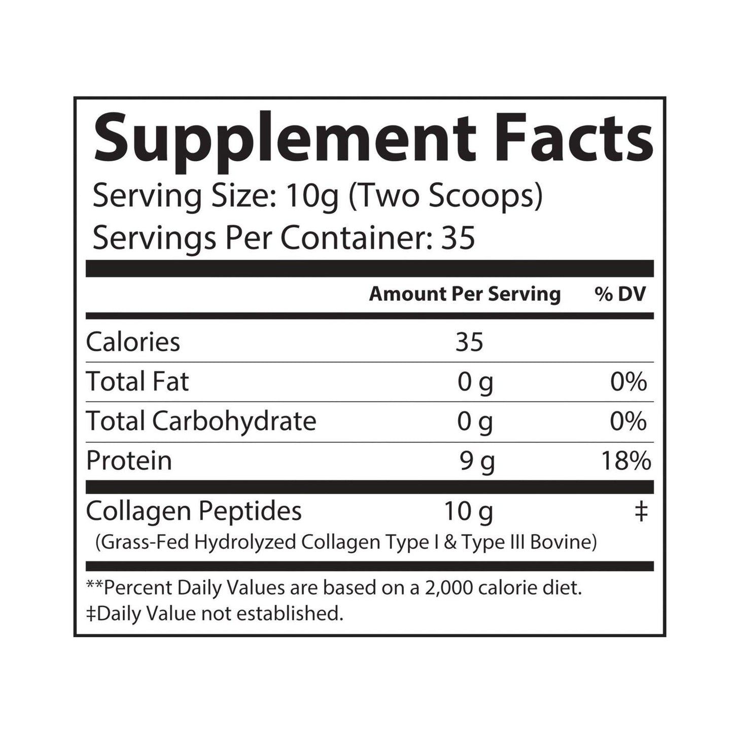 Collagen Peptides Type I & III Supplement (350g, 12.3oz) - Clothes For Her Online Store