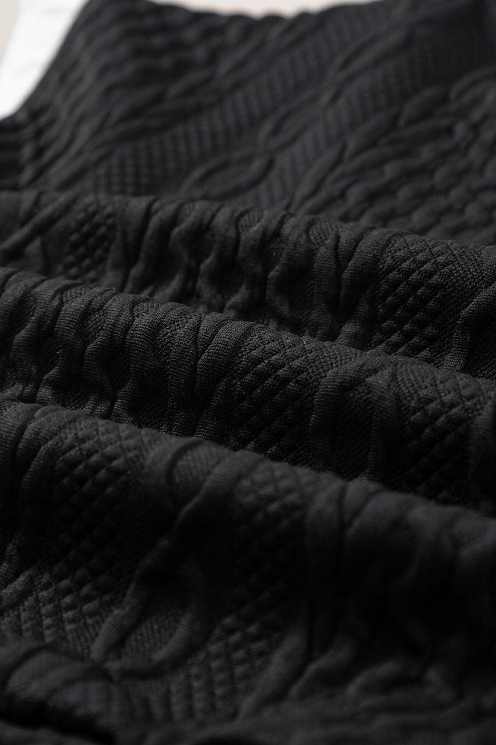 Contrast Trim Round Neck Top and Shorts Set - Clothes For Her Online Store