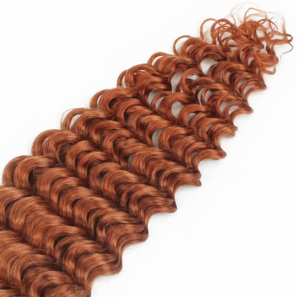 Copper Deep Wave Bulk Human Braiding Hair - Clothes For Her Online Store