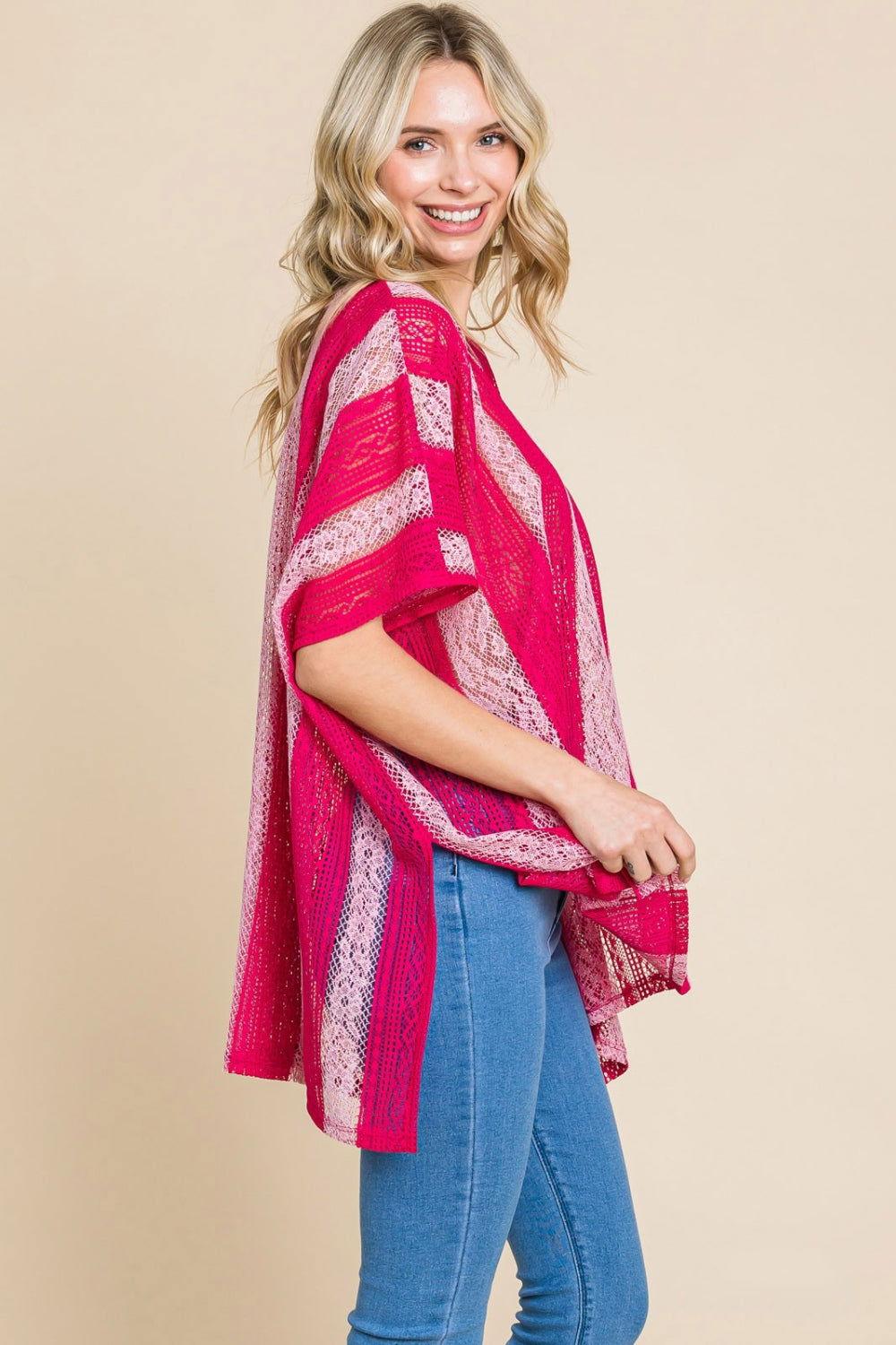 Cotton Bleu by Nu Label V Neck Drop Shoulder Oversize Top - Clothes For Her Online Store