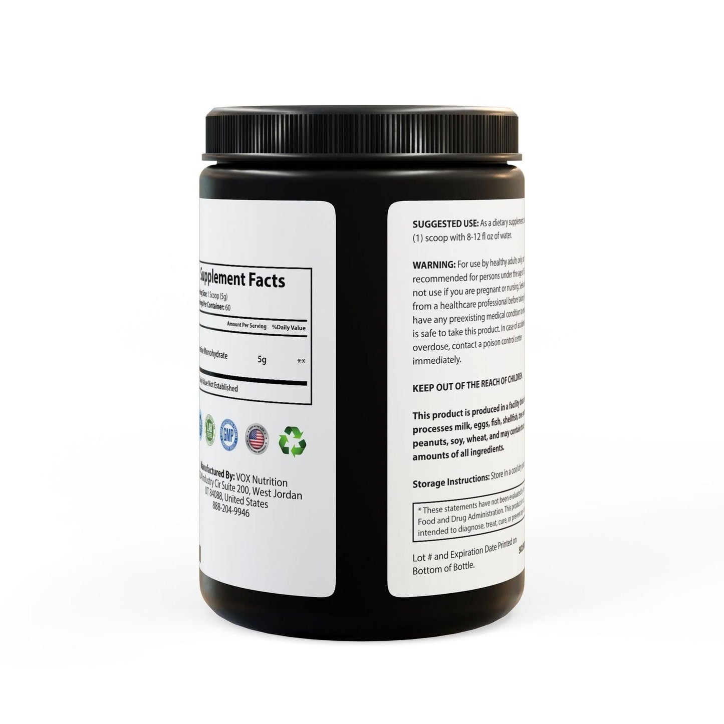 Creatine Monohydrate Supplement (300g, 10.58oz) - Clothes For Her Online Store