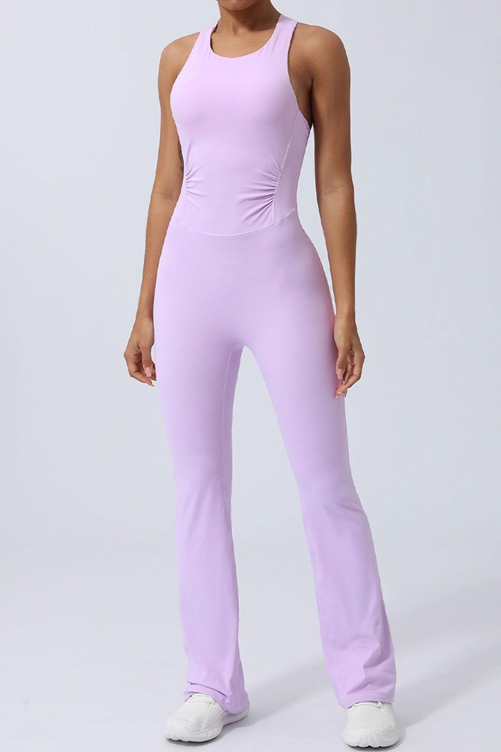 Crisscross Wide Strap Sleeveless Jumpsuit - Clothes For Her Online Store