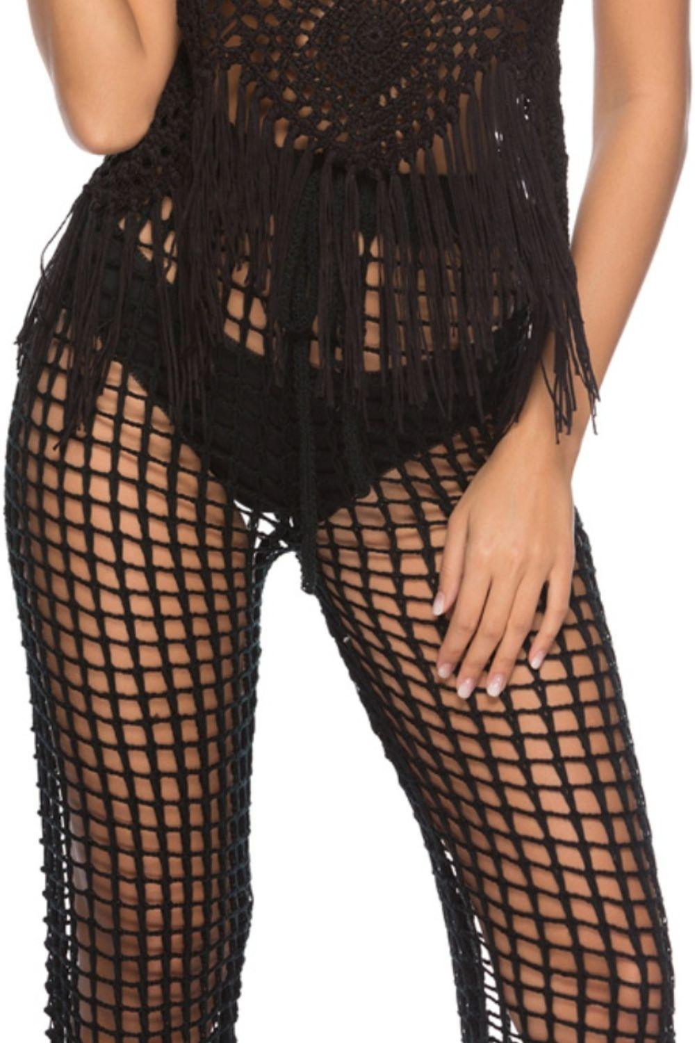 Cutout High Waist Swim Pants - Clothes For Her Online Store