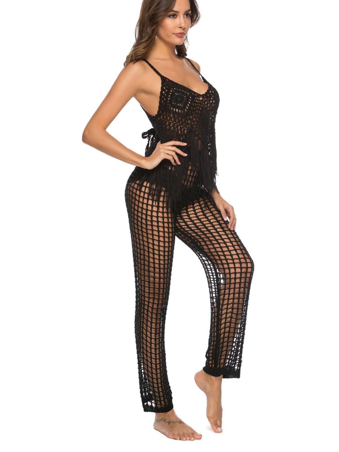 Cutout High Waist Swim Pants - Clothes For Her Online Store