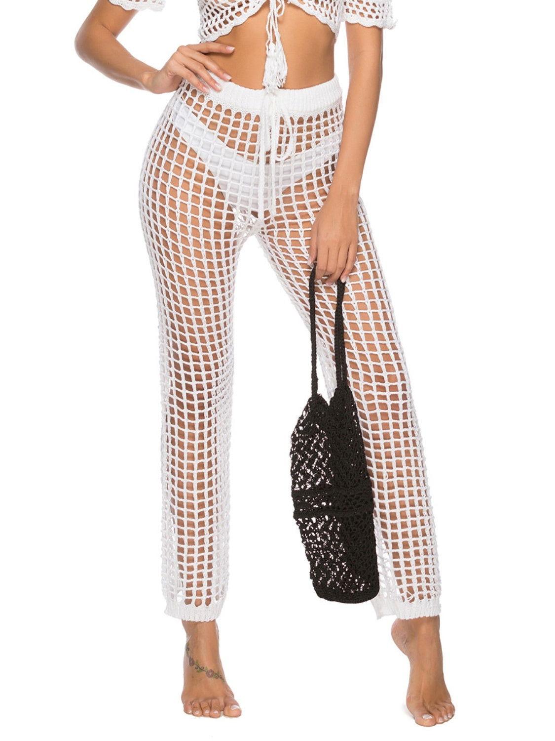Cutout High Waist Swim Pants - Clothes For Her Online Store