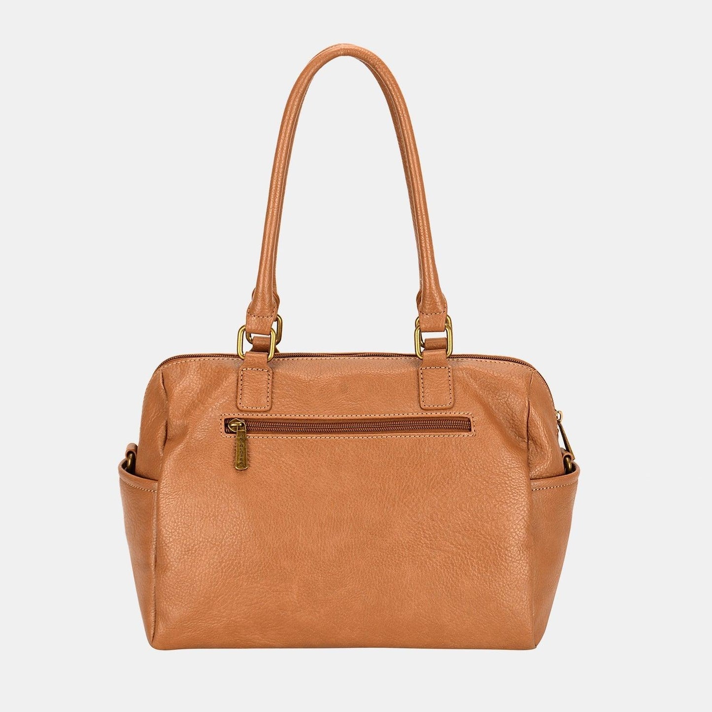 David Jones Zipper PU Leather Handbag - Clothes For Her Online Store
