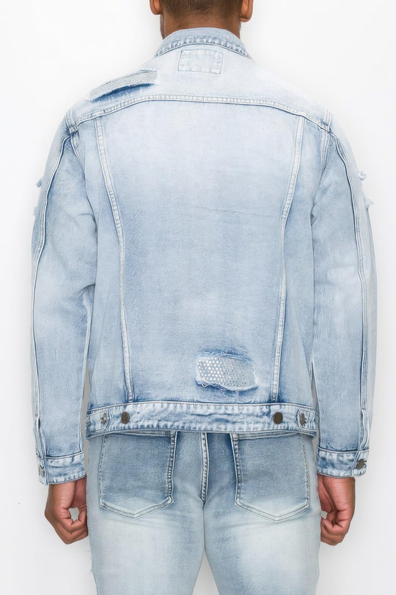 Diamond Denim Jacket - Clothes For Her Online Store