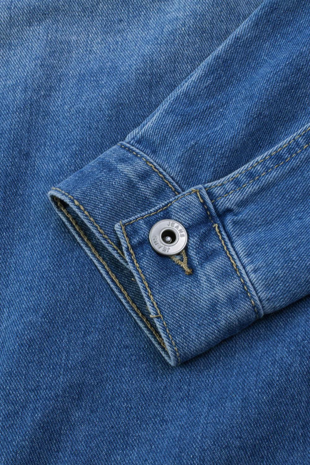 Distressed Hooded Denim Jacket - Clothes For Her Online Store