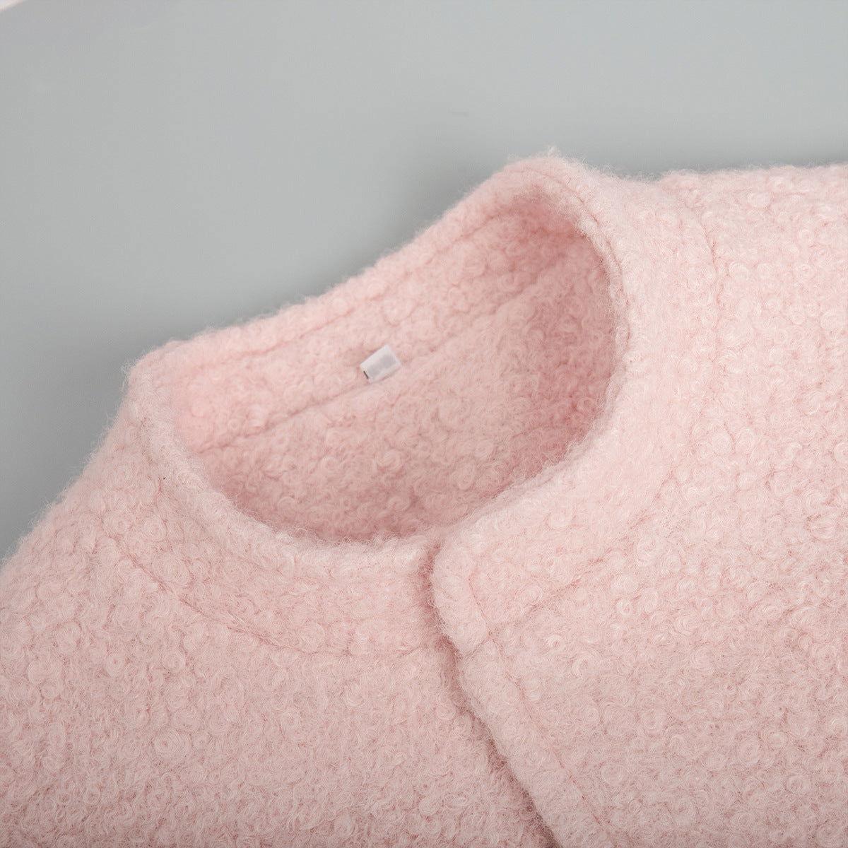 Double Take Plush Mock Neck Snap Down Jacket with Pockets - Clothes For Her Online Store