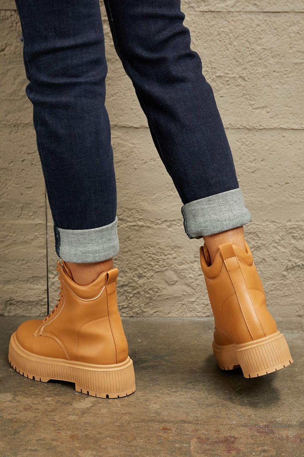 East Lion Corp Platform Combat Boots - Clothes For Her Online Store