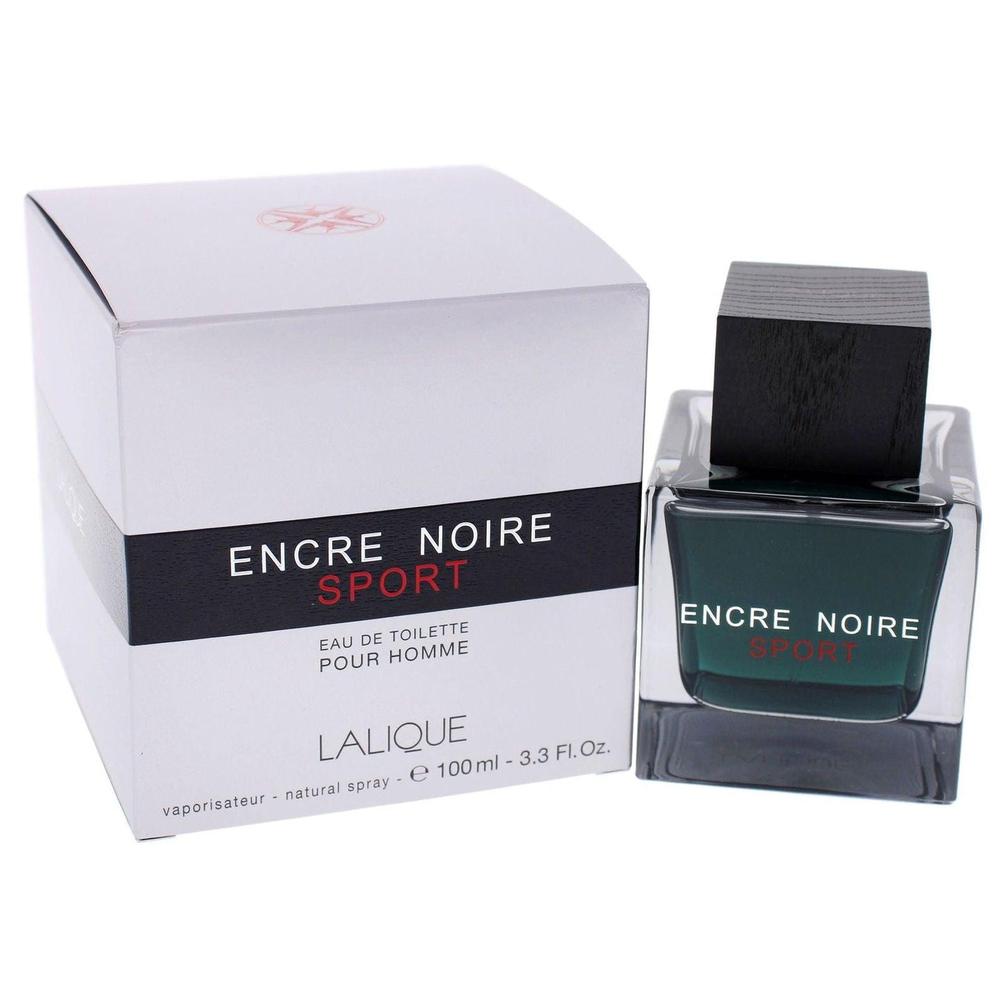 Encre Noire Sport by Lalique for Men - 3.3 oz EDT Spray - Clothes For Her Online Store