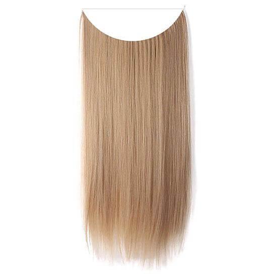 Fish Line Natural Fiber Hairpiece Hair Extension Long Women Curly Straight Wig - Clothes For Her Online Store