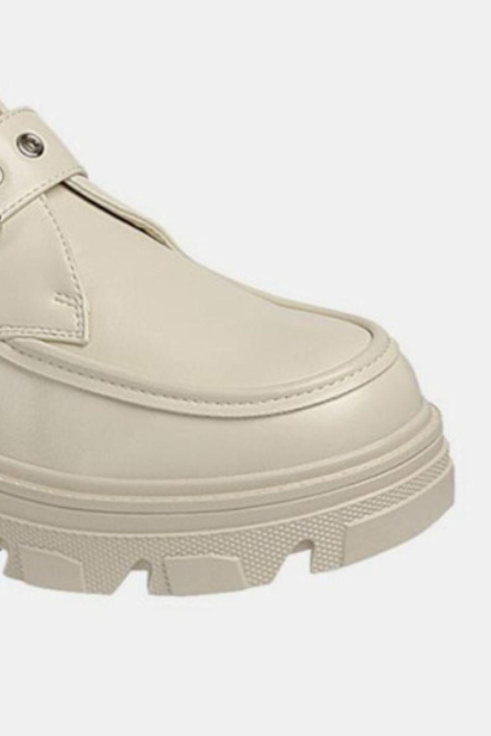 Forever Link Buckled Platform Lug Sole Loafers - Clothes For Her Online Store