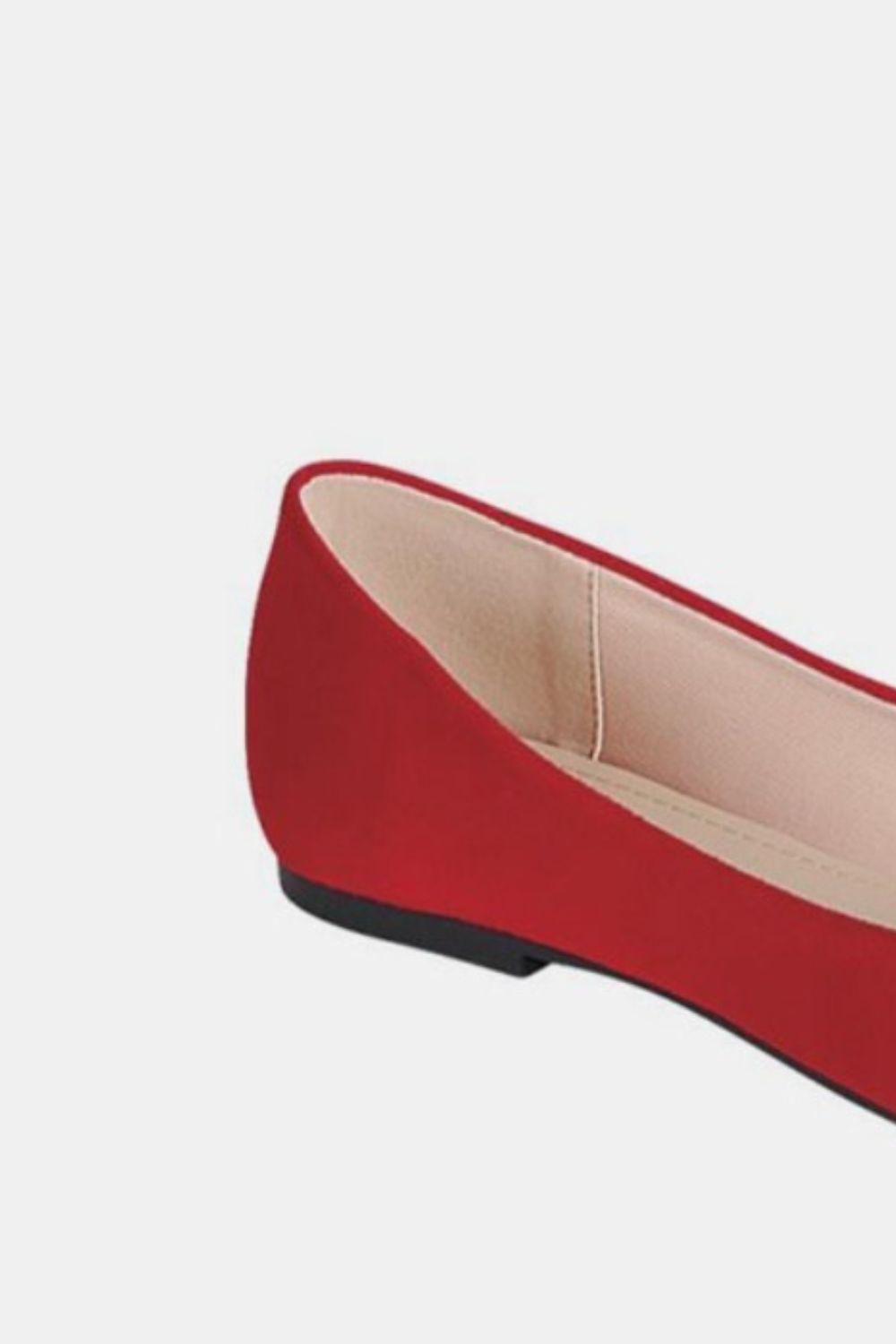 Forever Link Pointy Toe Slip On Flat Loafers - Clothes For Her Online Store