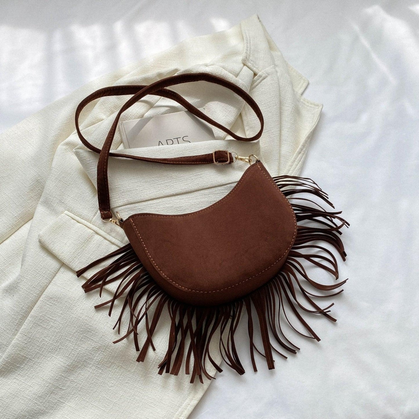 Fringe Detail Crossbody Bag - Clothes For Her Online Store