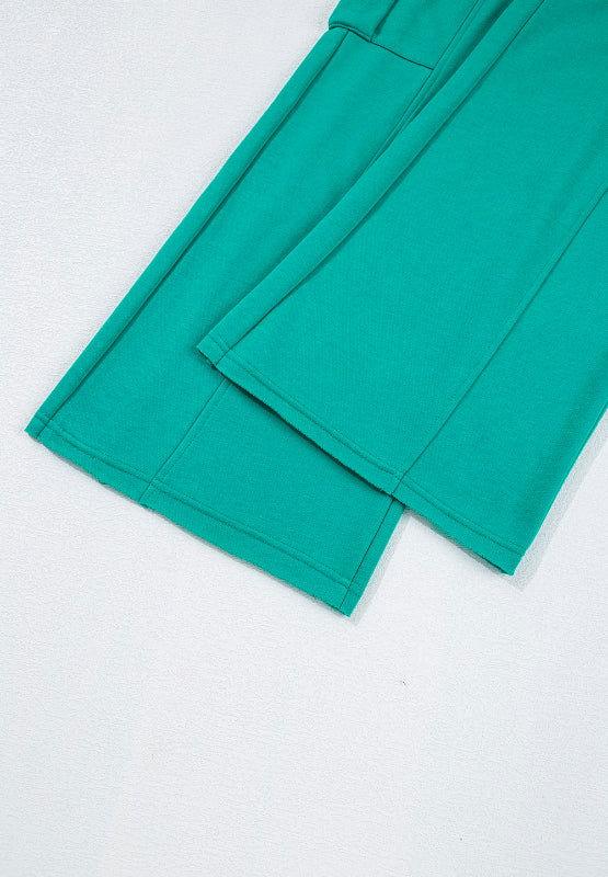 Full Size Round Neck Long Sleeve Top and Drawstring Pants Set - Clothes For Her Online Store