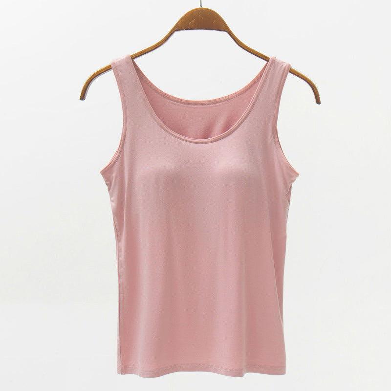 Full Size Wide Strap Modal Tank with Bra - Clothes For Her Online Store